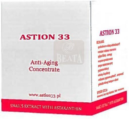 Krem Osmotica Astion 33 Anti-Aging Concentrate Ekstrakt Ze Ślimaka Z Astaksantyną na dzień i noc 60ml