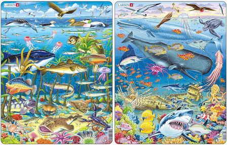 Larsen Puzzle Zwierzęta W Rzece I Morzu Maxi