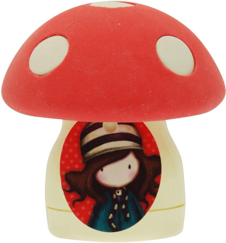 Santoro london Gorjuss, Toadstools, gumka i temperówka, czerwone Ceny