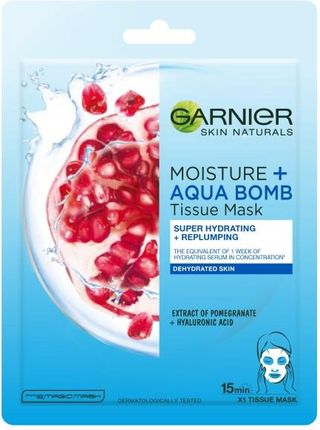 Garnier Skin Naturals Moisture + Aqua Bomb Maska na tkaninie 32 g