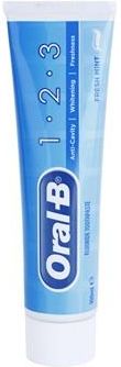 Oral B 1-2-3 1-2-3 Pasta do Zębów z Fluorem Smak Fresh Mint 100ml