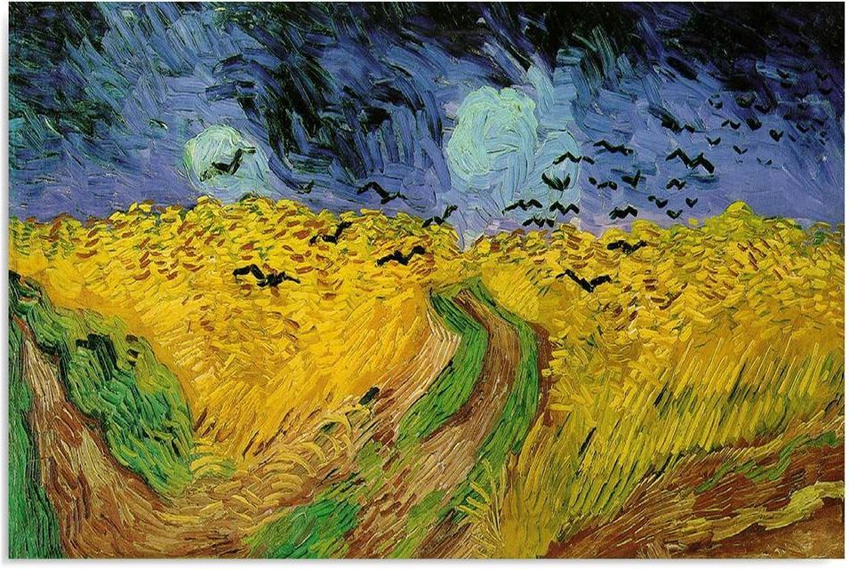pole pszenicy z krukami van gogh