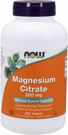 Now Foods Magnesium Citrate 250 tabl.