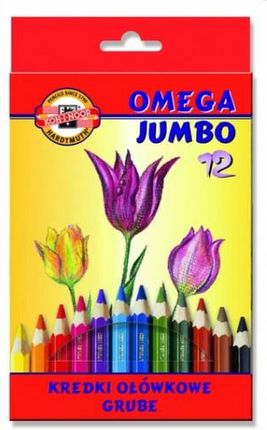 Koh-I-Noor Kredki 12 Kolorów Omega Jumbo Koh-3372