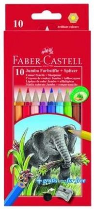 Faber Castell Kredki 10 Kolorów Jumbo Temp 111210