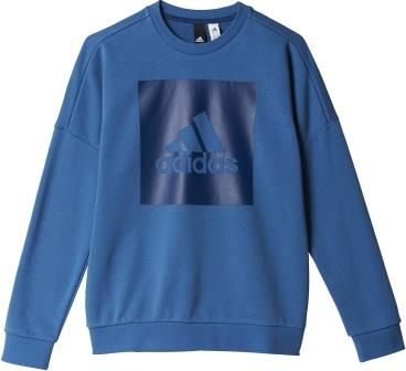 bluza męska adidas niebieska