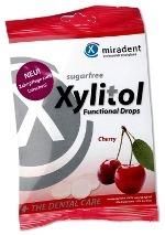 Miradent Xylitol Drops - przeciwpróchnicze cukierki z ksylitolem dla dzieci i dorosłych wiśniowy 25szt.