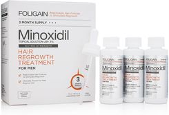 Foligain P5 Minoxidil 5% łysienie i wypadające włosy 3x60ml w rankingu najlepszych