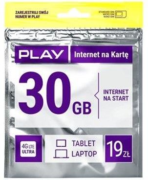 play Starter Internet na Kartę 30GB 19 PLN