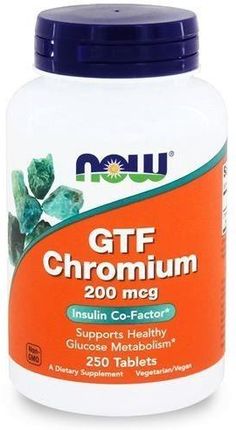 NOW GTF Chromium 200mcg 250tabl
