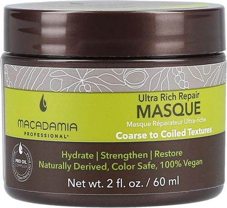 Macadamia Ultra Rich Moisture Masque Nawilżająca maska do włosów grubych 60ml 