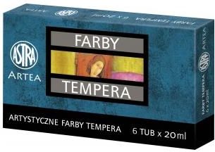 Astra Farby Tempera 6 Kolorów 20 Ml