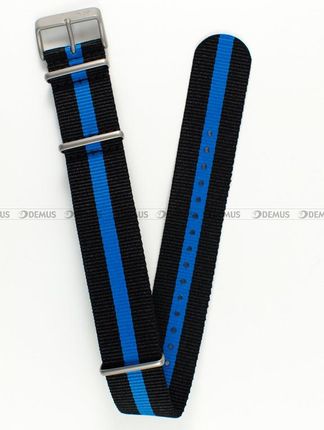 Pasek nylonowy czarno-niebieski do zegarka Vostok Expedition North Pole24 mm