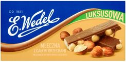 Zdjęcie Wedel Czekolada Luksusowa Mleczna Z Całymi Orzechami Laskowymi 100G - Płock