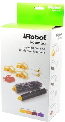iRobot filtry HEPA, 2 wirujące szczotki boczne, narzędzie czyszczące, szczotka główna i gumowa 69700