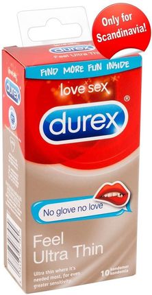 Durex Feel Ultra Thin Prezerwatywy 10Szt