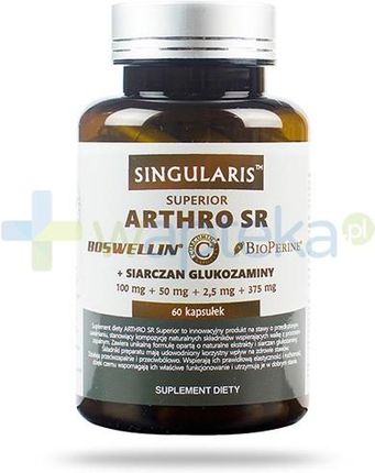 Arthro SR + siarczan glukozaminy Superior Singularis na stawy 60 kaps.