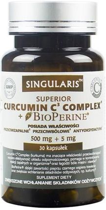 Singularis Superior Curcumin C3 Complex + Bioperine 30 kaps.