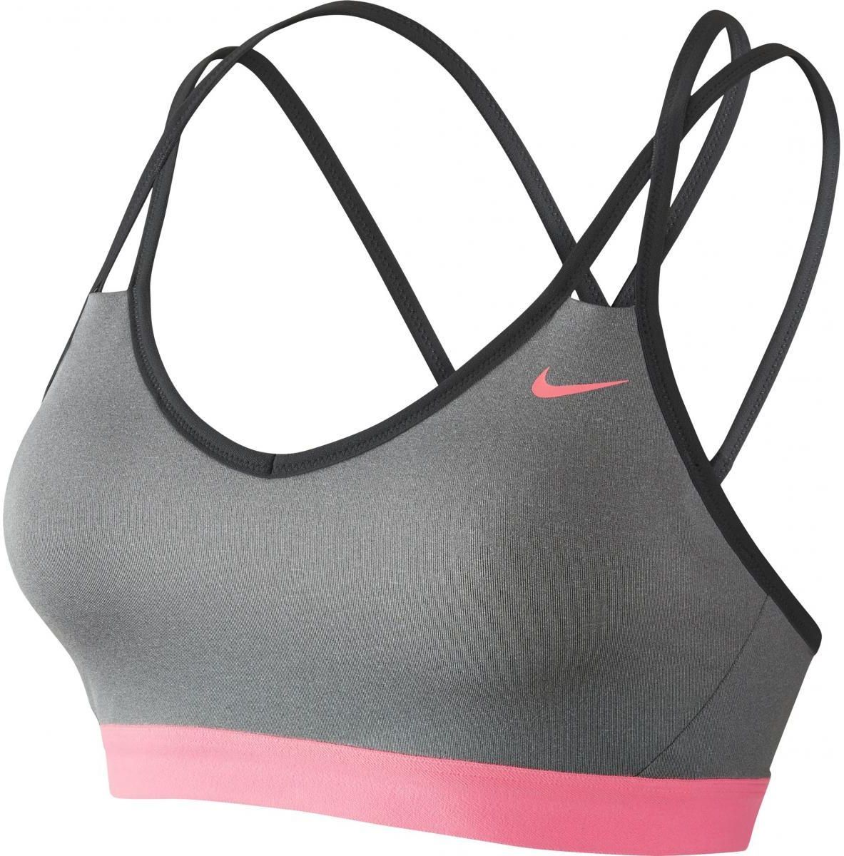 Stanik Nike Pro Indy Strappy Bra szare 844233-063 - Ceny i opinie - Ceneo.pl