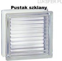 GLASSPOL 198 Clear Reeded EI15 E60 pustak szklany luksfer