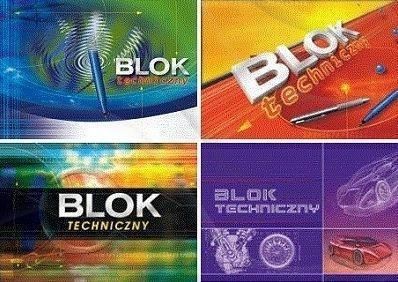 Kreska Blok Techniczny Kolor A4 10K.