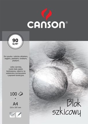 Canson Blok Szk. A4 100K.90G 6666-140