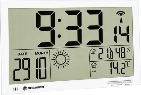 Bresser Jumbo White LCD Weather Wall (7001800GYE000) 