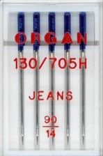 Organ Igły półpłaskie ORGAN 130/705H do jeansu 5x90 - zdjęcie 1