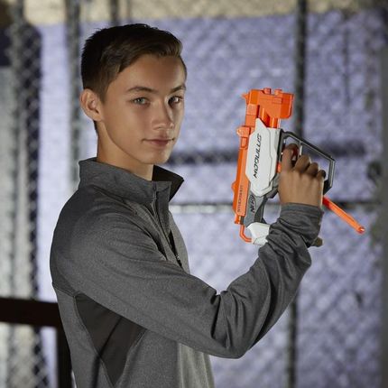 Nerf Modulus Barrelstrike - Lanciatore A Canna E Prolunga | Blaster 4 Dardi Con Attacco Modulare | Giocattolo Per Battaglie