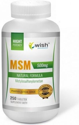 Wish Pharmaceutical MSM 500mg Siarka organiczna 250tabl.