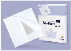 TZMO Opatrunek Medisorb SILVER PAD 10 x 10 cm 5 szt. - zdjęcie 1