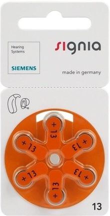 Siemens baterie do aparatów słuchowych Signia 13 MF 6szt.