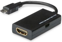 Savio Adapter MHL micro USB M do HDMI F (CL-32) - zdjęcie 1