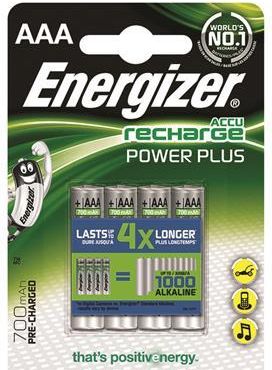 Energizer Power Plus AAA HR03 1,2V 700mAh 4 szt. (EN417005)