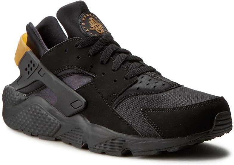 nike huarache black metallic gold