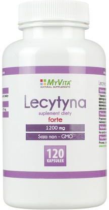 Kapsułki MyVita Lecytyna sojowa forte NON-GMO lecithin 1200 mg 120 szt.