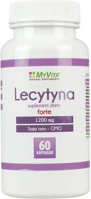 Kapsułki MyVita Lecytyna sojowa forte NON-GMO lecithin 1200 mg 60 szt.