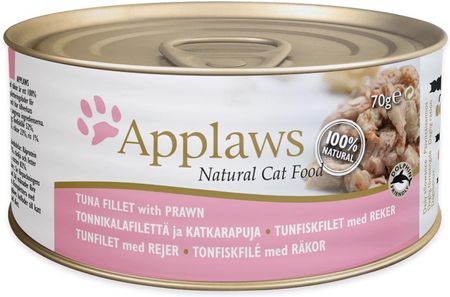 Applaws Natural Cat Food Filet z tuńczyka z krewetkami 156g