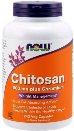 Now Foods Chitosan 500 mg with Chromium 240 kaps.