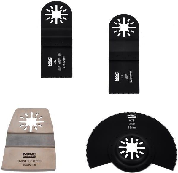 Brzeszczot MacAllister Zestaw brzeszczotów Multi Tool ceramiczny 4 szt