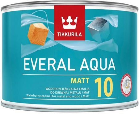 Tikkurila Emalia akrylowa Everal Aqua baza A mat [10] 0,45l