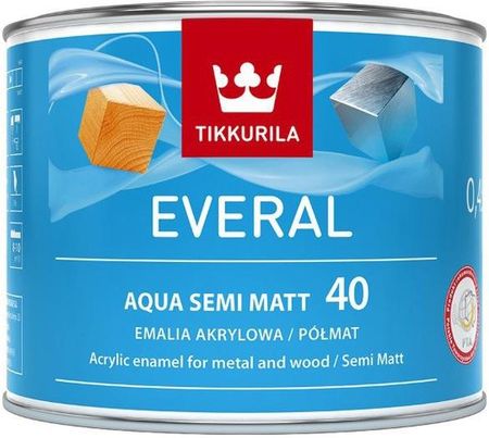 Tikkurila Emalia akrylowa Everal Aqua baza A półmat [40] 0,45l