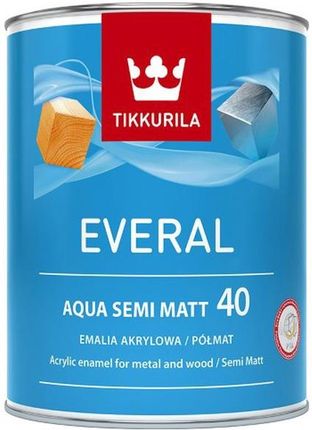 Tikkurila Emalia akrylowa Everal Aqua baza C półmat [40] 0,9 l