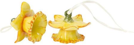 Villeroy&Boch - Mini Flower Bells - 2 zawieszki - żonkile (wysokość: 4 cm)
