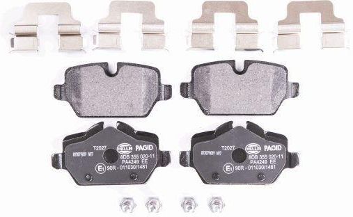 HELLA PAGID Bremsbackensatz H9415 - Für Chrysler, Dodge, Jeep