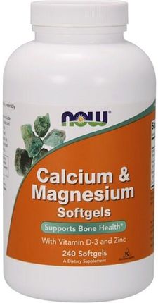 Now Foods Calcium & Magnesium D3 240 kaps.