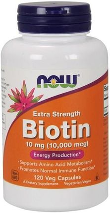Now Foods Biotin 10Mg 120 kaps.