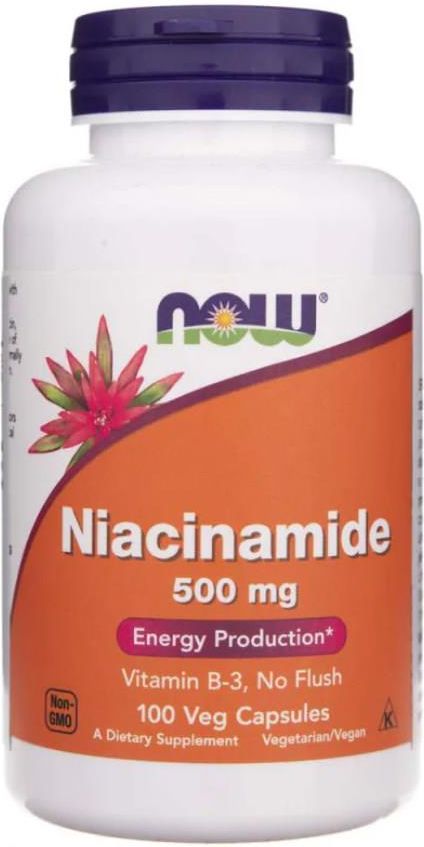 Now Foods Witamina B3 Niacinamide 500 Mg 100 Kaps. - Opinie I Ceny Na ...