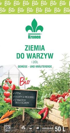 Kronen Ziemia BIO Do Ziół i Warzyw 50 L