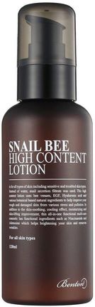 Benton Snail Bee High Content Lotion Lekka Kremowa Emulsja Na Bazie Filtratu Ślimaka 120ml 